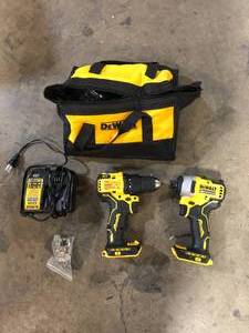 DEWALT ATOMIC 20V MAX Cordless Brushless Compact DrillImpact 2 Tool Only  Customer Returns See Pictures