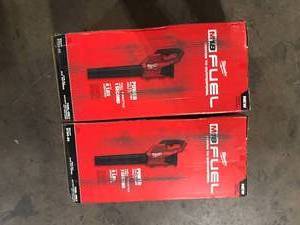 Lot of 2 M18 FUEL 120 MPH 450 CFM 18-Volt Lithium-Ion Brushless Cordless Handheld Blower (Tool-Only) by Milwaukee  Customer Returns See Pictures