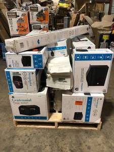 Pallet of Assorted Mailboxes and Posts Various Sizes and Conditions Customer Returns See Pictures