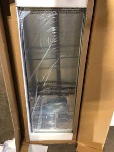 28 in. W x 71 in. H Alloy Alunimiun Metal Framed Deep Design Modern Gold Leaning Mirror by NEUTYPE    Customer Returns See Pictures