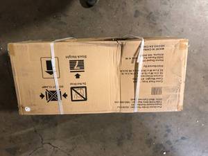 Ready-to-Assemble 24-Gauge Steel Wall Mounted Garage Cabinet in Red (28 in. W x 29.7 in. H x 12 in. D) by Husky   Customer Returns See Pictures