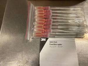 Lot of 3M Swabs, Applicators, Pipettes and Coconut Protein Rapid Kit