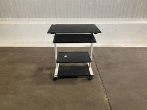 Rolling Cart with Slide out Keyboard Shelf