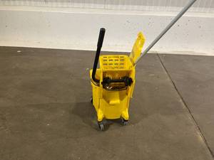 Rubbermaid Mop Bucket, Mop and Caution Wet Floor Safety Sign