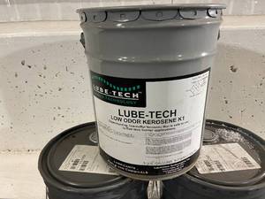 Three Five Gallon Buckets of Lube-Tech Low Odor Kerosene K1
