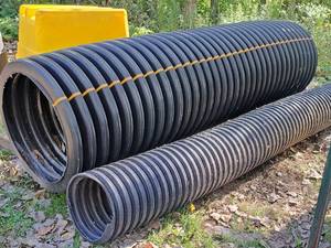 lot 1220 image: Lot of (2) Plastic Culvert Pipes