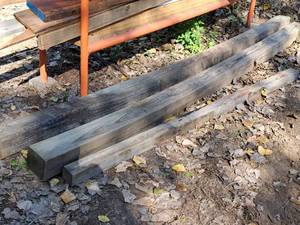 lot 1228 image: Lot of (3) Wood Posts