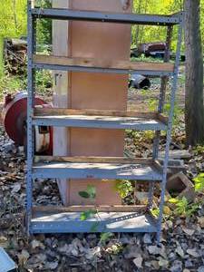 lot 1230 image: Metal Shelving Unit 5-shelf