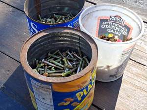 lot 1268 image: Lot of (3 Cans) Assorted Bolts (New)