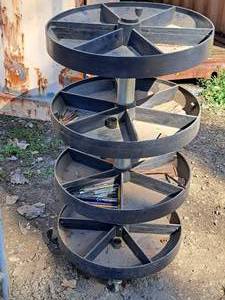 lot 1277 image: Rolling Round Rotary Organizer 5-tier