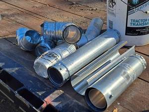 lot 1343 image: Lot of (1 Bucket) Misc. VentingStove Pipe Parts