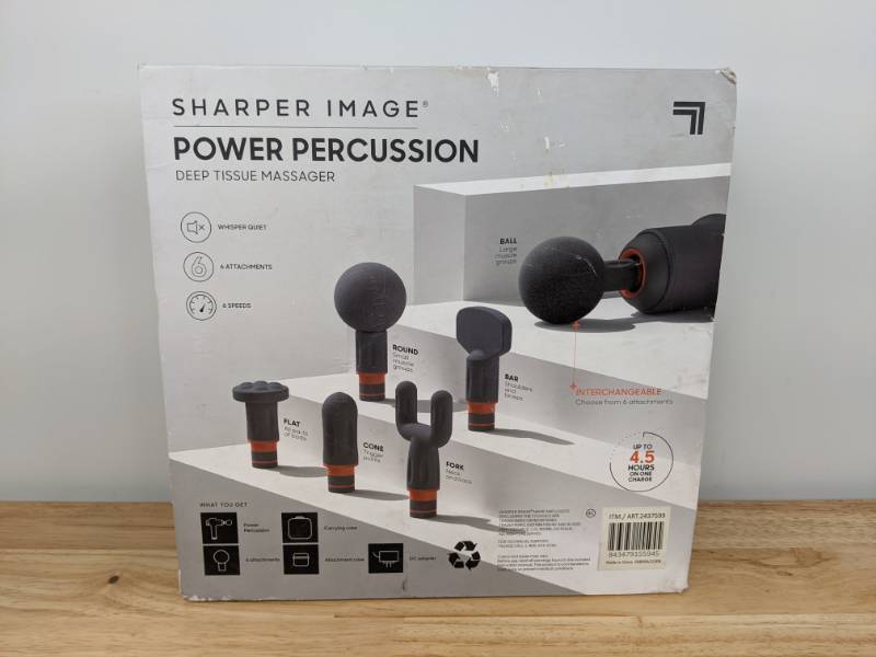 lot 38A image: Sharper Image Power Percussion Deep Tissue Massager   K