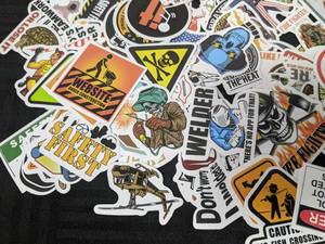 lot 60A image: 300 New Funny Stickers Welding Danger Skulls Fire Gym Beware Veteran Electrician Safety Hilarious N