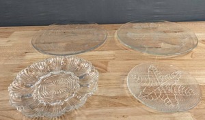 lot 162 image: Set of (4) Glass Serving Dishes D