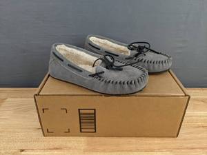 lot 97A image: Sperry Womens Junior Trapper Lace Up Slippers, Grey, Size 11 M N