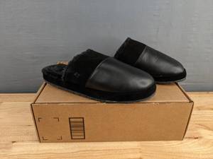 lot 52A image: Brand New Sperry Mens Cape May Mule Slippers, Black, 13 M N