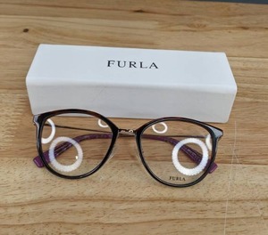 lot 226A image: NEW Furla Ladies Cat Eye Eyeglasses & Case L