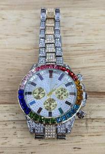 lot 50 image: New Unbranded Fashion Hip Hop Mens Luxury Watch N