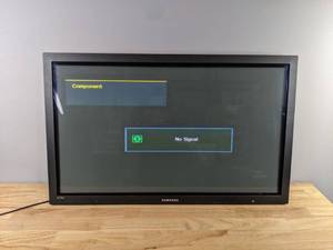 lot 75A image: 43 Samsung Plasma Television TV  J