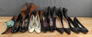 lot 240A image: Assortment of Womans Shoes, Boots, and More in Various Sizes D