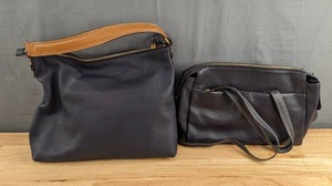 lot 22 image: Pair of Boden Real Leather Womens Tote Bags D