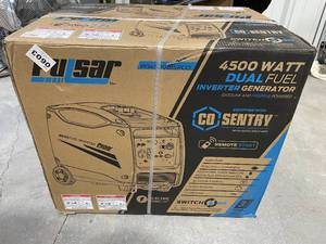 lot 9 image: Brand New Pulsar 4,500-Watt3,700-Watt Dual Fuel with Recoil, Remote and Push Button Start Portable Inverter Generator with CO Alert N