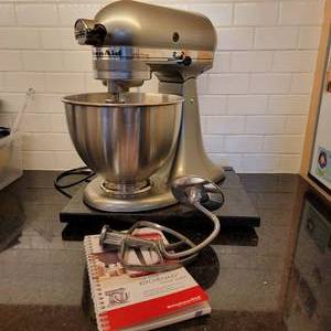 Silver Kitchen Aid Stand Mixer