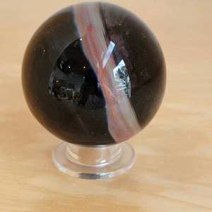 Optical Illusion Art Glass Sphere