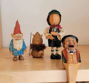 Collection of European Wooden Characters