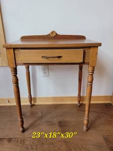 Vintage Oak Telephone Desk