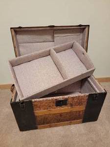 Vintage Camel Back Trunk B
