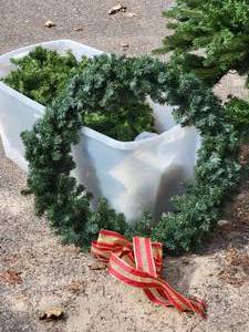 12 Foot Faux Christmas Tree & WreathGarlunds