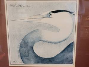 Heron Framed Print by Bob Osborne