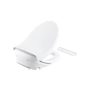 lot 17 image: KOHLER Novita Electric Bidet Seat for Elongated Toilets with Remote Control in White