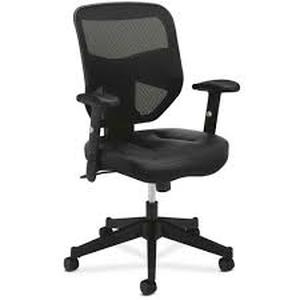 lot 28 image: Basyx by HON Big & Tall Mid-Back Task Chair, Black