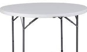 lot 182 image: 4 ft Round Portable Table