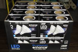 lot 200 image: Case of 16 Feit Electric PAR38 LED Spot Bright White (2-Pack) Bulbs