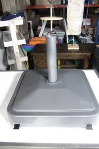 lot 26 image: 23 x 23 Rolling Fillable Umbrella Stand