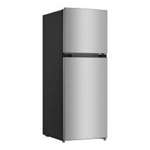 lot 102 image: Vissani 10.1 cu. ft. Top Freezer Refrigerator in Stainless Steel Look