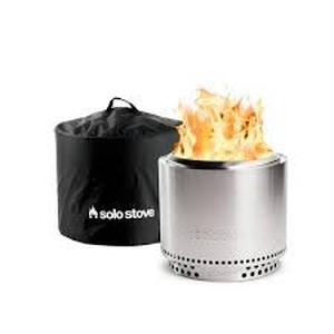 lot 81 image: Solo Stove Bonfire, Stand & Shelter 2.0 Bundle 19.5 in. x 19.5 in. x 17.5 in. Outdoor Stainless Steel Wood Burning Fire Pit