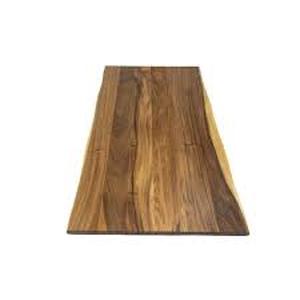 lot 85 image: Hardwood Reflections 6 ft. L x 25 in. D Unfinished Saman Solid Wood Butcher Block Countertop With Live Edge