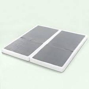 lot 113 image: ZINUS 4 in. Profile Split King White Metal Box Spring, No Assembly