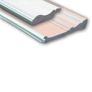 lot 127 image: Case Pack 14 Count Everbilt 1-12 in. D x 2.5 in. W x 96 in. L White PVC Chair Rail Moulding and Baseboard Wainscot Kit (2-Pack)