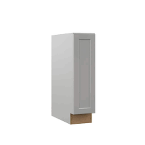 lot 131 image: Hampton Bay Designer Series Melvern Assembled 9x34.5x23.75 in. Full Height Door Base Kitchen Cabinet in Heron Gray