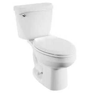 lot 143 image: American Standard Reliant 2-Piece 1.28 GPF Single Flush Round Toilet with Slow Close Seat in White