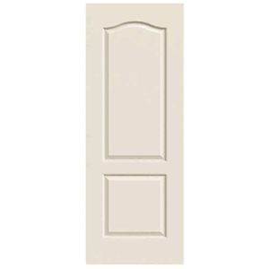 lot 208 image: Jeld-Wen 32 in. x 80 in. Princeton Primed Smooth Solid Core Molded Composite MDF Interior Door Slab