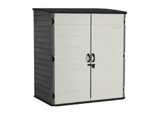 lot 217 image: Suncast 6 x 4 Vertical Shed-Missing Hinges