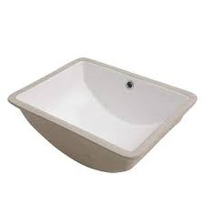 lot 145 image: Lordear 18 in. Ceramic Undermount Bathroom Vessel Sink in White