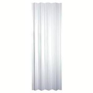 lot 205 image: Spectrum 36 in. x 80 in. Contempra Vinyl Sand-White Accordion Door