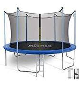lot 228 image: BLUERISE Trampoline 6FT Indoor Trampoline for Kids Outdoor Play for Kids Trampoline Enclosure Net